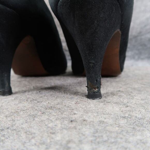 Pappagallo Shoes Womens 6.5 Pump Heel Fashion Leather Formal Classic Black Retro - Picture 6 of 16